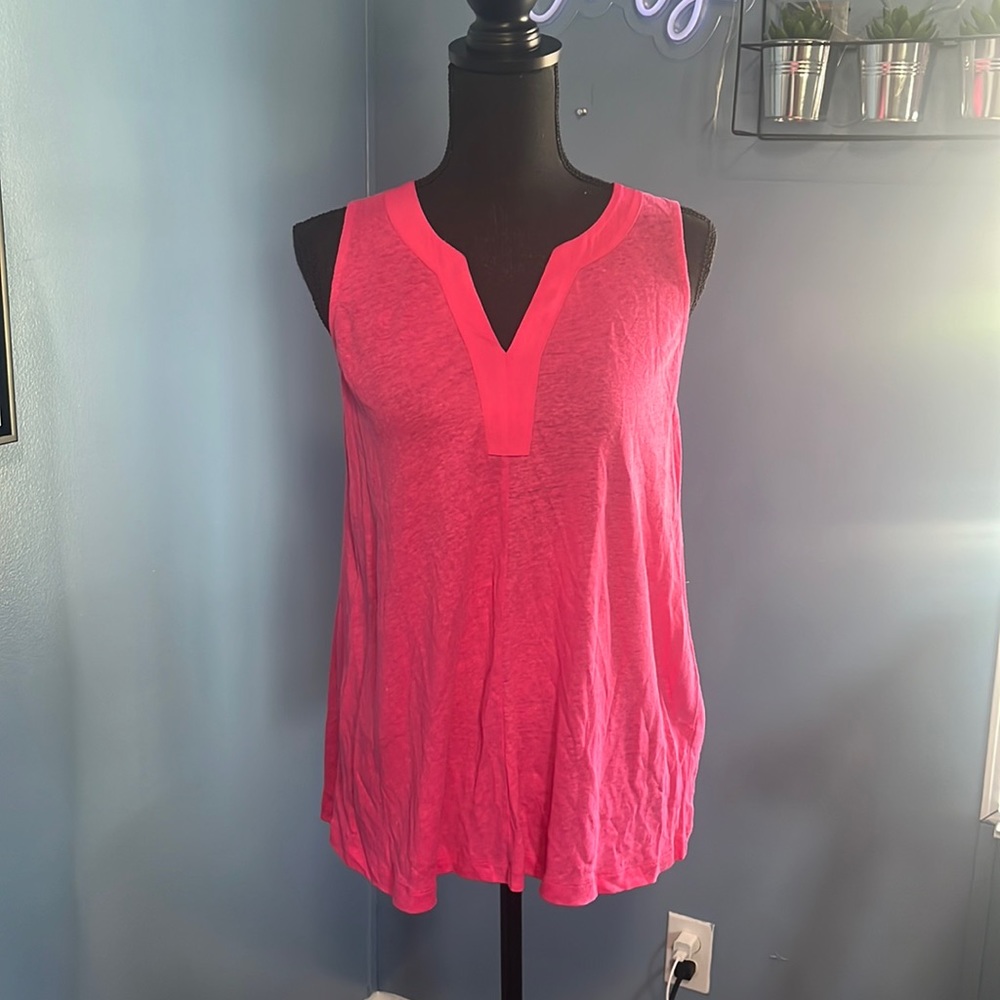 Nic +Zoe pink sleeveless top